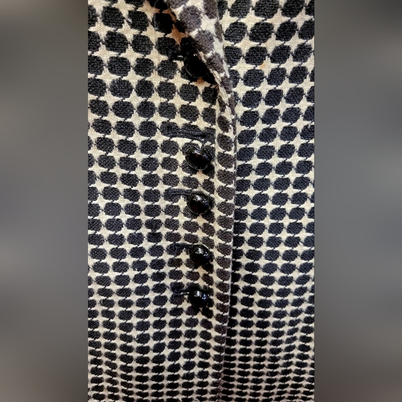 Ann Taylor 4P Black and Cream Lined Jacket Preowned 2000s - Picture 15 of 16